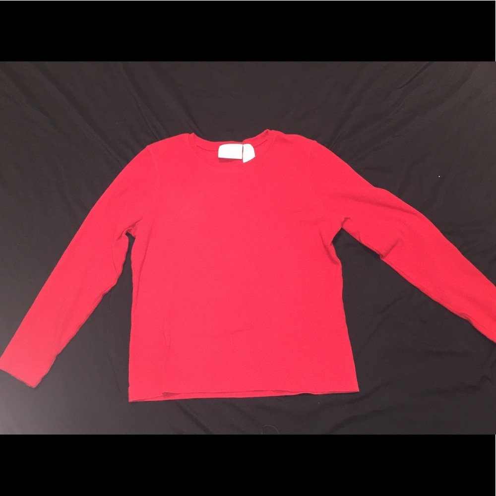 Liz Claiborne red long sleeve/ sweater